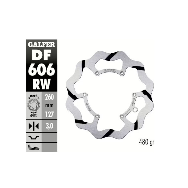 GALFER Bremsscheibe "DF606RW" GasGas/KTM/Husqvarna vorne