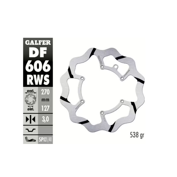 GALFER Bremsscheibe "DF606RWS" GasGas/KTM/Husqvarna vorne