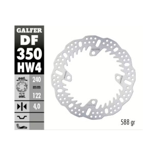 GALFER Bremsscheibe "DF350HW" RMZ250/450 18-...