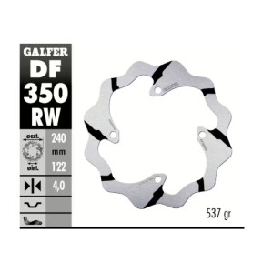 GALFER Bremsscheibe "DF350RW" RMZ250/450 18-...