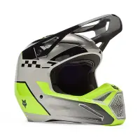 Fox Helm V1 Collect Grau/Gelb