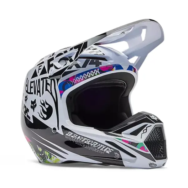 Fox V1 Image Cosmo Helm Weiß/Schwarz