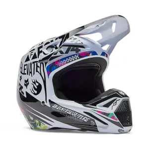 Fox V1 Image Cosmo Helm Weiß/Schwarz
