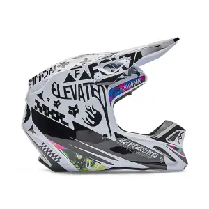 Fox V1 Image Cosmo Helm Weiß/Schwarz