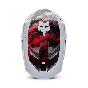 Fox V1 Kairos Helm Weiß/Rot