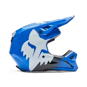 Fox V1 Shield Helm Blau