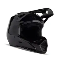 Fox V1 Solid Helm Schwarz