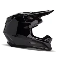Fox V1 Solid Helm Schwarz