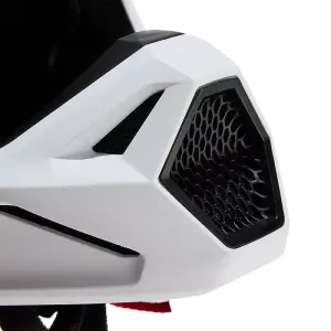 Fox V1 Solid Helm Matt Weiß