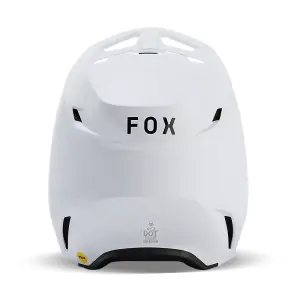 Fox V1 Solid Helm Matt Weiß