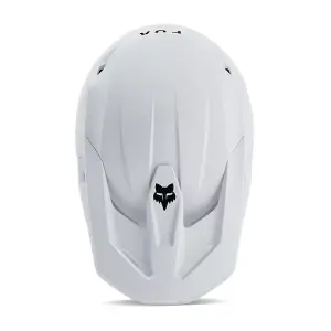 Fox V1 Solid Helm Matt Weiß