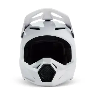 Fox V1 Solid Helm Matt Weiß