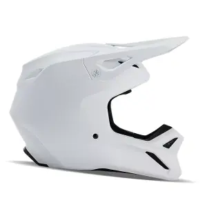 Fox V1 Solid Helm Matt Weiß