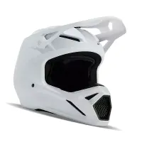 Fox V1 Solid Helm Matt Weiß