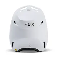 Fox V1 Solid Helm Matt Weiß