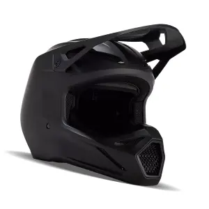 Fox V1 Solid Helm Matt Schwarz