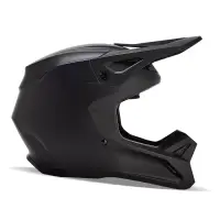 Fox V1 Solid Helm Matt Schwarz