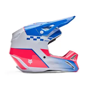 Fox Helm V1 Collect Kinder Blau/Pink