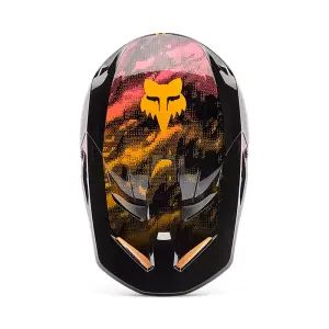 Fox V1 Kairos Helm Kinder Orange/Schwarz