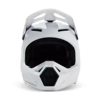 Fox V1 Solid Helm Kinder Matt Weiß