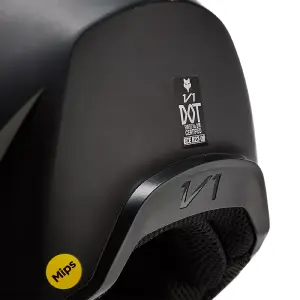 Fox V1 Solid Helm Kinder Schwarz