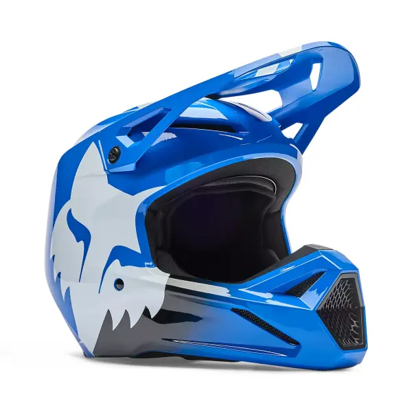 Fox V1 Shield Helm Kinder Blau