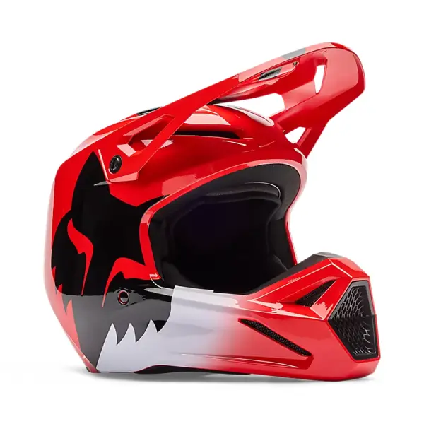 Fox V1 Shield Helm Kinder Rot