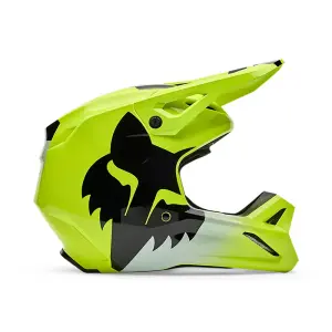 Fox V1 Shield Helm Kinder Gelb