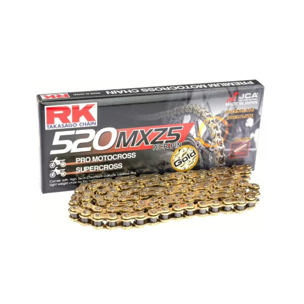 RK Kette 520 "GB520MXZ5" 125-500ccm Gold