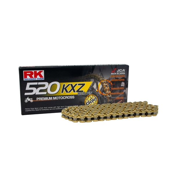 RK Kette 520 "GB520KXZ" 125-450ccm Gold