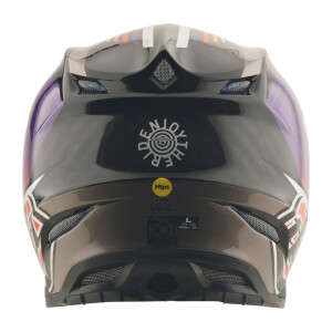 TROY LEE DESIGNS SE5 Carbon Stripes Helm – Schwarz/Violett