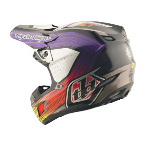 TROY LEE DESIGNS SE5 Carbon Stripes Helm – Schwarz/Violett