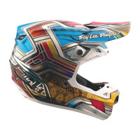 TROY LEE DESIGNS SE5 Carbon Lowrider Helm – Grau/Bunt