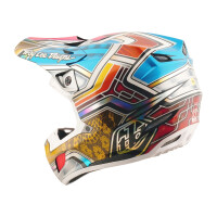 TROY LEE DESIGNS SE5 Carbon Lowrider Helm – Grau/Bunt