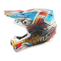 TROY LEE DESIGNS SE5 Carbon Lowrider Helm – Grau/Bunt