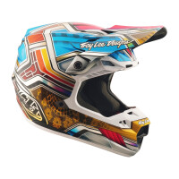 TROY LEE DESIGNS SE5 Carbon Lowrider Helm – Grau/Bunt
