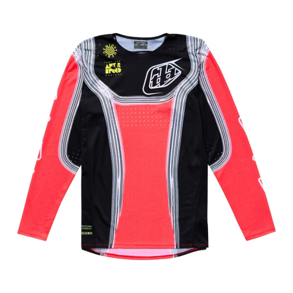 TROY LEE DESIGNS SE PRO Stripes Jugend-Trikot – Infra Red/Schwarz