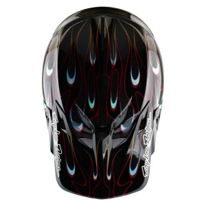 TROY LEE DESIGNS SE5 Carbon Torched Helm – Schwarz/Rot