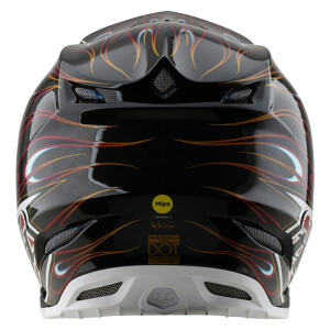 TROY LEE DESIGNS SE5 Carbon Torched Helm – Schwarz/Rot