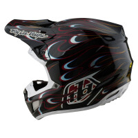TROY LEE DESIGNS SE5 Carbon Torched Helm – Schwarz/Rot