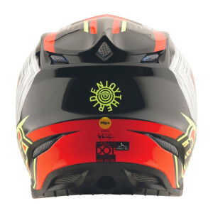 TROY LEE DESIGNS SE5 Composite Stripes Helm – Schwarz/Infra Red