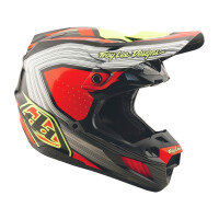 TROY LEE DESIGNS SE5 Composite Stripes Helm – Schwarz/Infra Red