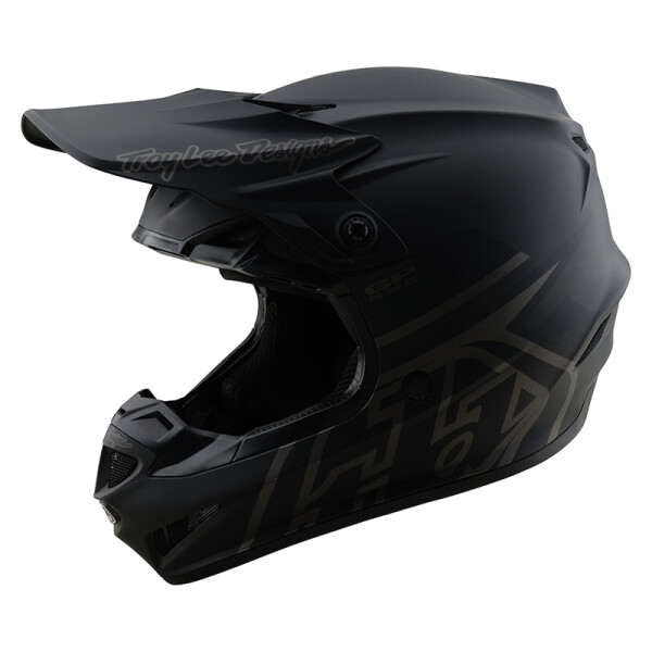 TROY LEE DESIGNS GP Pro Mono Jugend-Helm – Schwarz