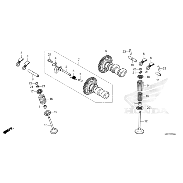E-3 Nockenwelle/Ventil CRF 250 Bj 2026