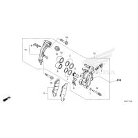 F-12 Vorderrad-Bremssattel CRF 250 Bj 2026
