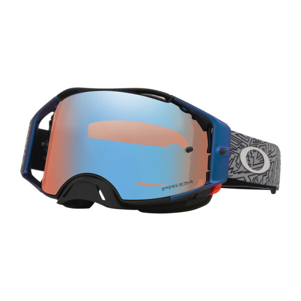 OAKLEY Airbrake MX Brille - Grey Strike Prizm MX Sapphire Iridium Glas