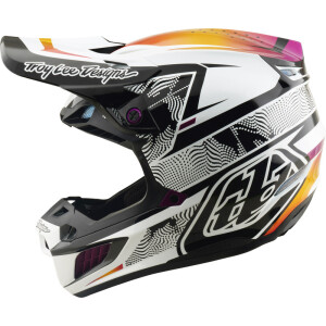 TROY LEE DESIGNS SE5 Composite Mips Helm - Lined Up Schwarz