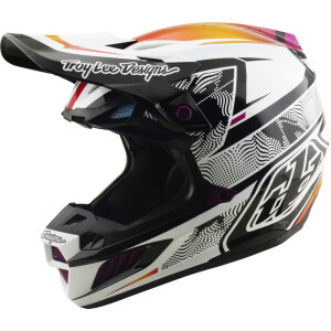 TROY LEE DESIGNS SE5 Composite Mips Helm - Lined Up Schwarz