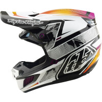 TROY LEE DESIGNS SE5 Composite Mips Helm - Lined Up Schwarz