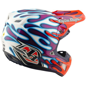 TROY LEE DESIGNS SE5 Composite Mips Helm - Overspray Violett/Weiß